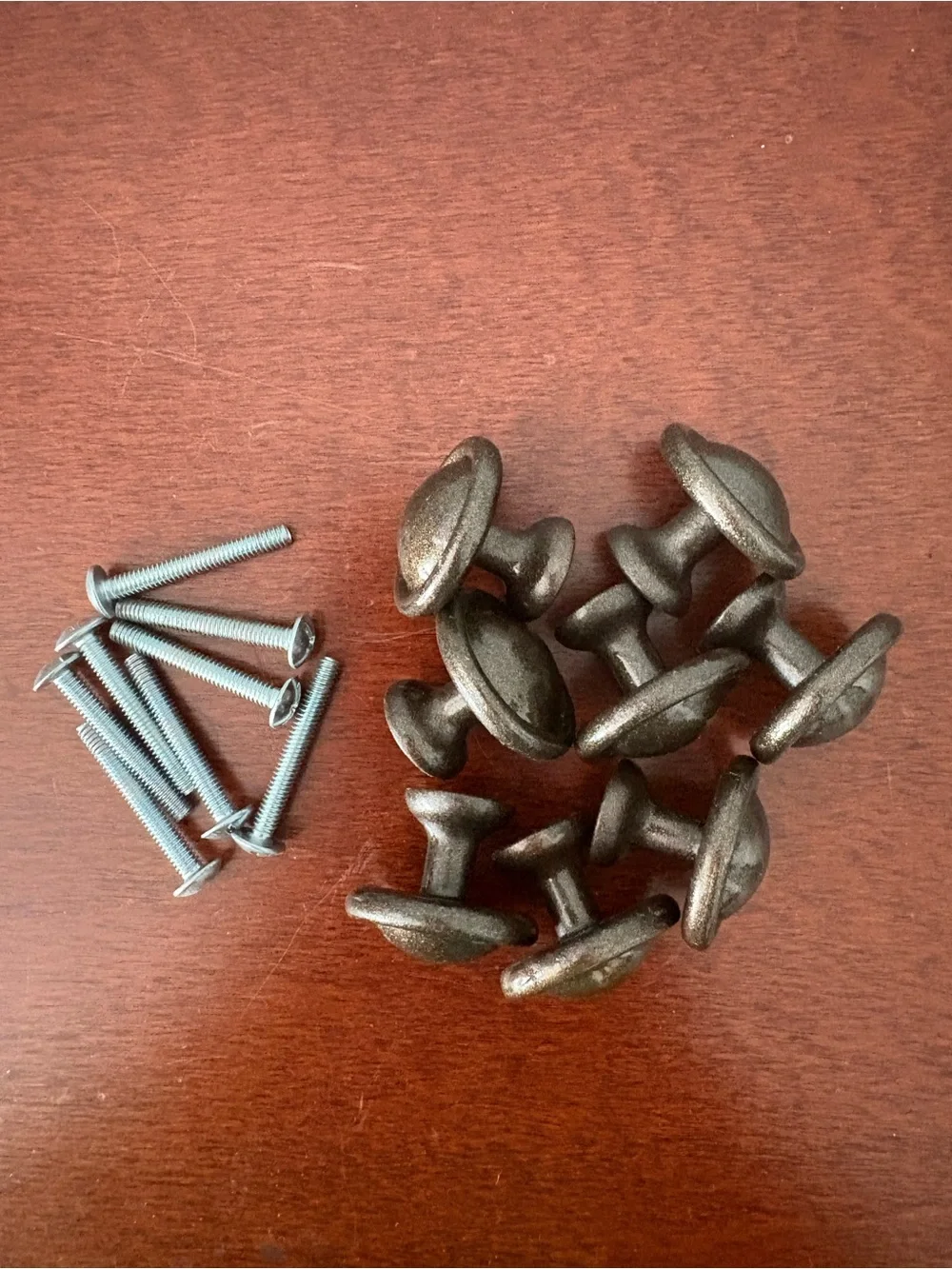 Dark Bronze Drawer Knob Pulls - Round Cabinet Hardware